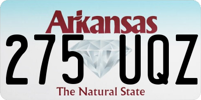 AR license plate 275UQZ