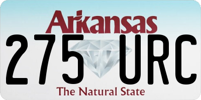 AR license plate 275URC