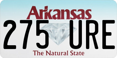 AR license plate 275URE