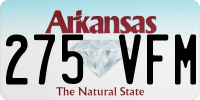 AR license plate 275VFM
