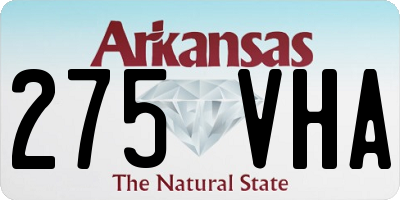 AR license plate 275VHA