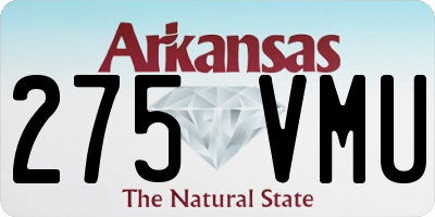 AR license plate 275VMU