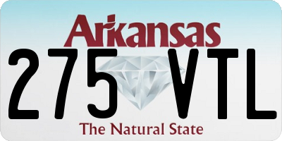 AR license plate 275VTL