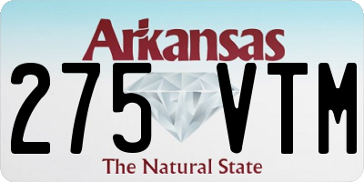 AR license plate 275VTM