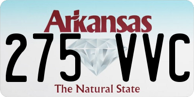 AR license plate 275VVC