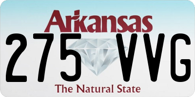 AR license plate 275VVG