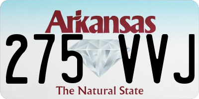 AR license plate 275VVJ