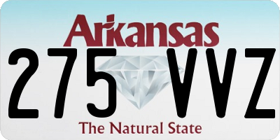AR license plate 275VVZ