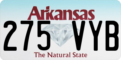 AR license plate 275VYB