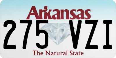 AR license plate 275VZI