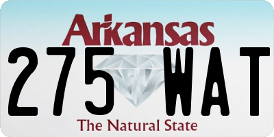 AR license plate 275WAT