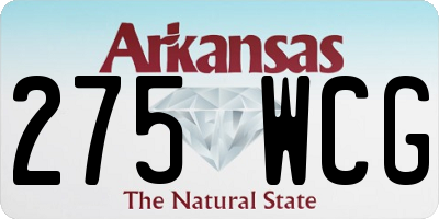 AR license plate 275WCG
