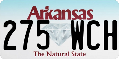 AR license plate 275WCH