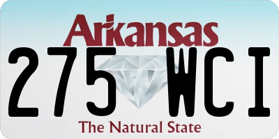 AR license plate 275WCI