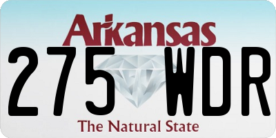 AR license plate 275WDR