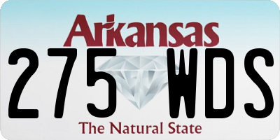 AR license plate 275WDS