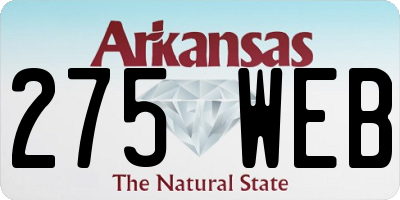 AR license plate 275WEB