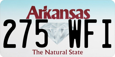 AR license plate 275WFI