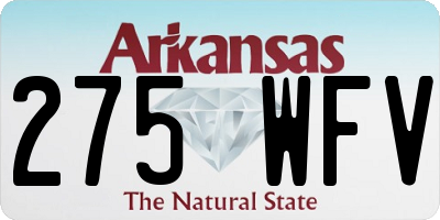 AR license plate 275WFV