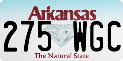 AR license plate 275WGC