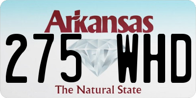 AR license plate 275WHD