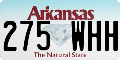 AR license plate 275WHH