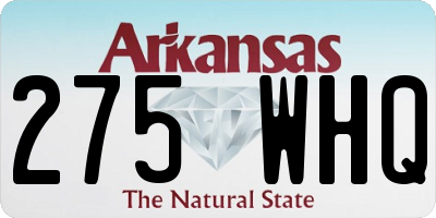 AR license plate 275WHQ