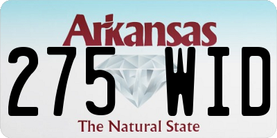 AR license plate 275WID