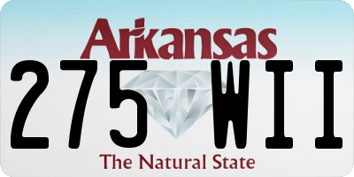 AR license plate 275WII