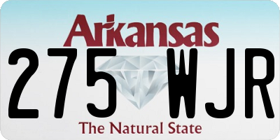 AR license plate 275WJR
