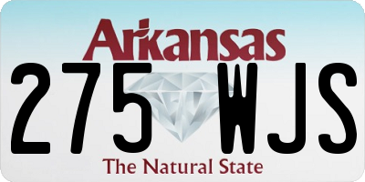 AR license plate 275WJS