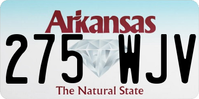 AR license plate 275WJV