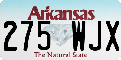 AR license plate 275WJX