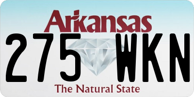 AR license plate 275WKN