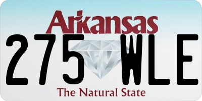 AR license plate 275WLE