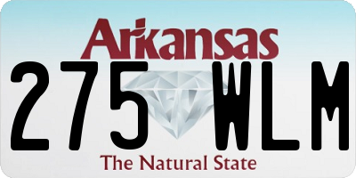 AR license plate 275WLM