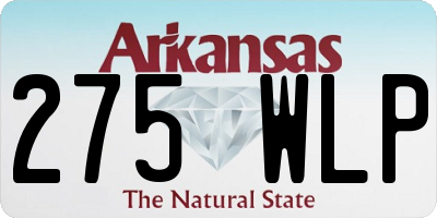 AR license plate 275WLP