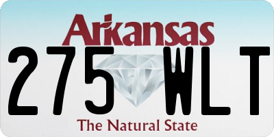 AR license plate 275WLT