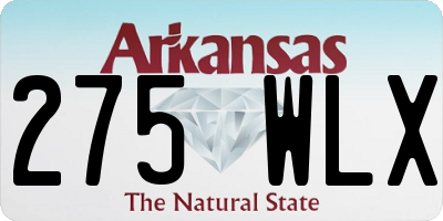 AR license plate 275WLX