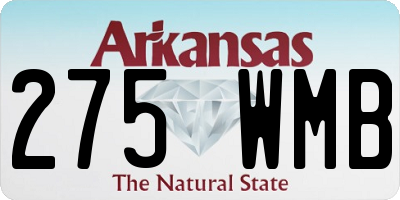 AR license plate 275WMB