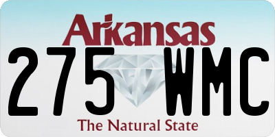 AR license plate 275WMC