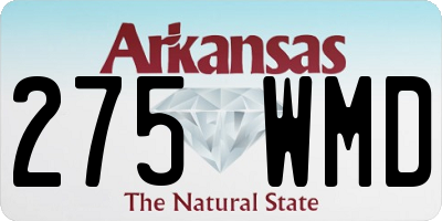 AR license plate 275WMD