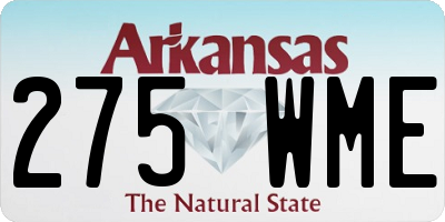 AR license plate 275WME
