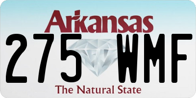 AR license plate 275WMF