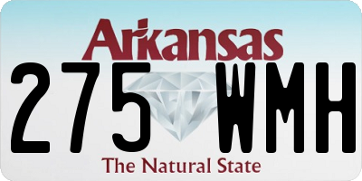 AR license plate 275WMH