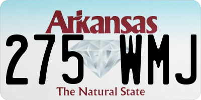 AR license plate 275WMJ