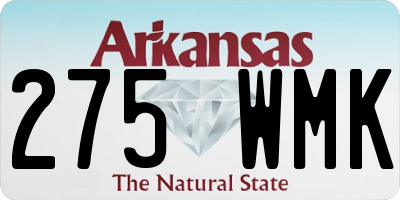AR license plate 275WMK