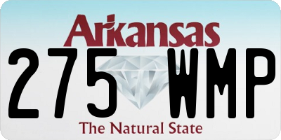 AR license plate 275WMP