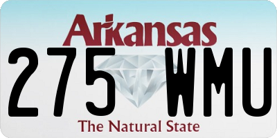 AR license plate 275WMU