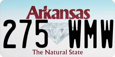 AR license plate 275WMW